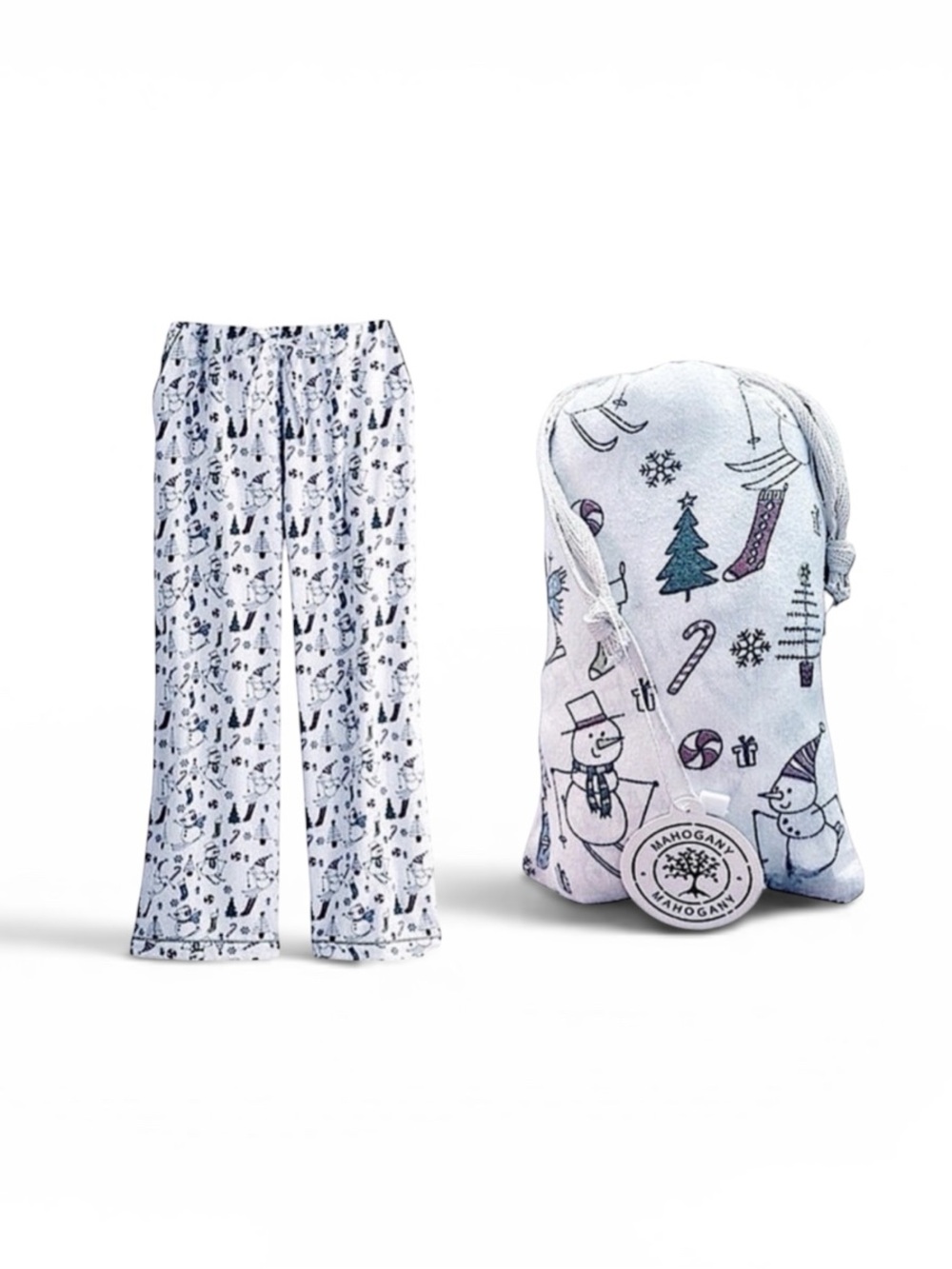 Mahogany Snowman Holiday Pajama Pants